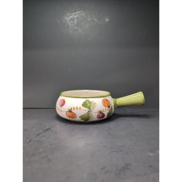 FTD Vintage Fondue Pot, Portugal Pottery, Floral Soup Bowl, Pottery, Soup Bowl - Picture 1 of 10